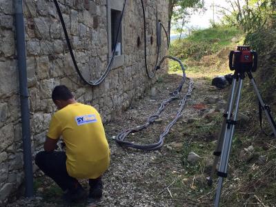 Iniezione di resine con controllo laser