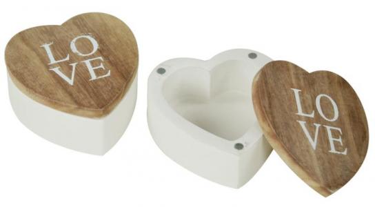 Scatola a cuore shabby chic